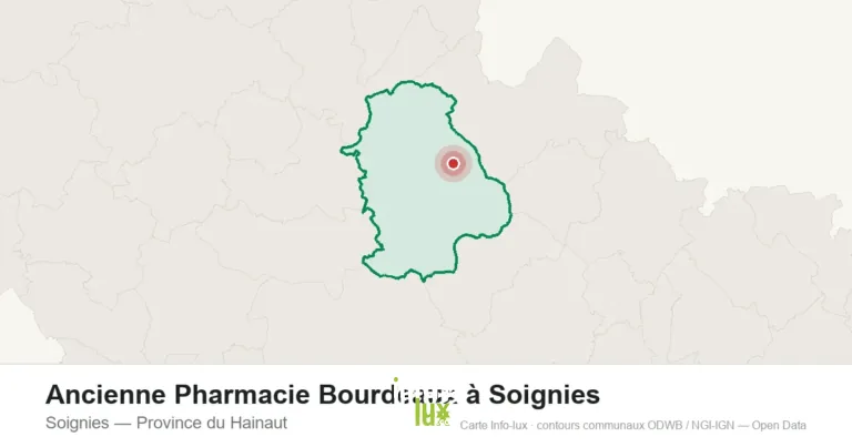 Ancienne Pharmacie Bourdeaux à Soignies