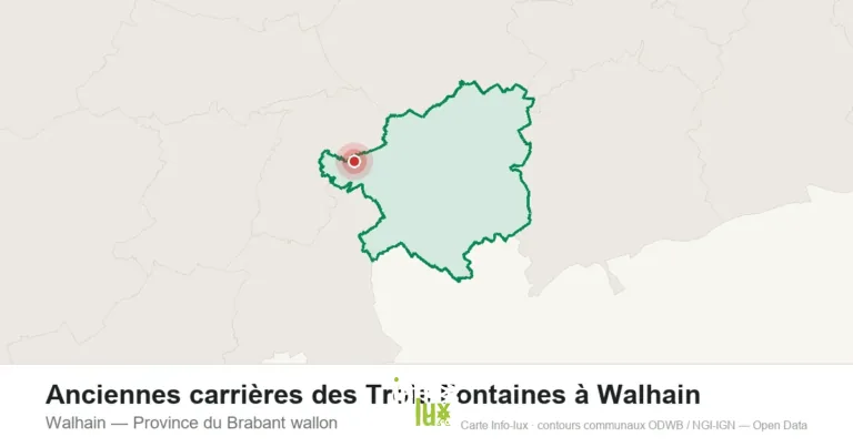 Anciennes carrières des Trois Fontaines à Walhain