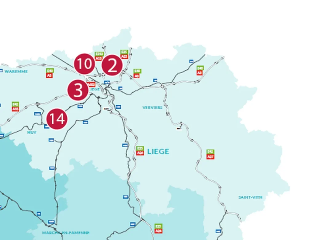 Chantiers de la rentrée 2026 en province de Liège : l’E40 en reconstruction, cinq chantiers qui démarrent
