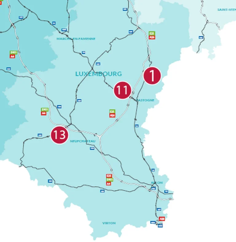 Chantiers de la rentrée 2026 en province de Luxembourg : l’E25, la N4 et la N89 sous le chantier