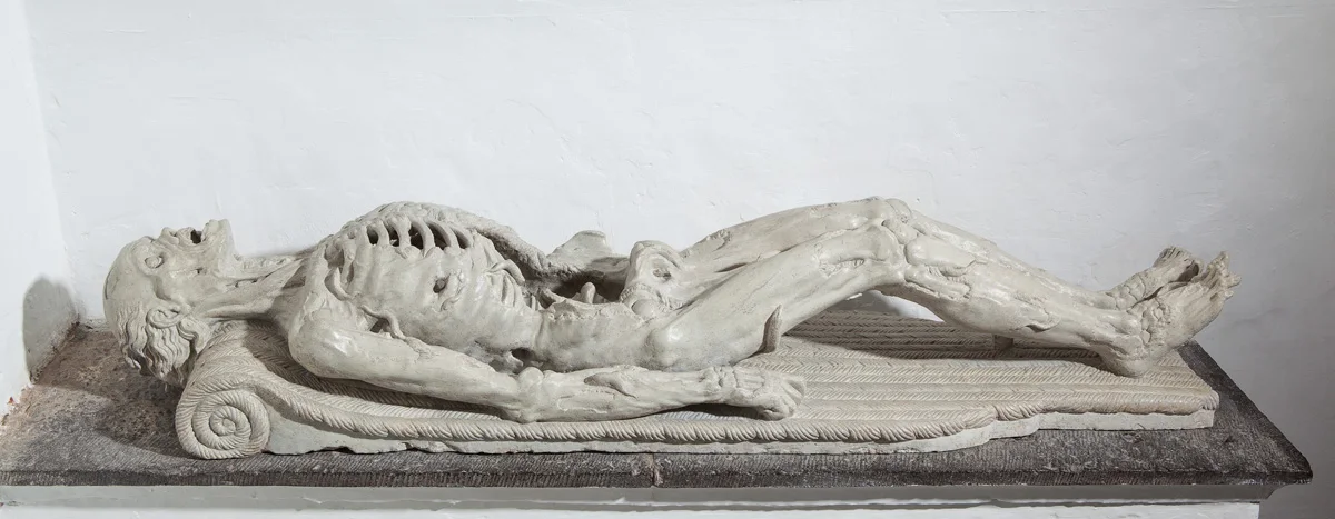 Le transi dit l'Homme a moulons Le transi dit l'Homme a moulons, chapelle funeraire de Boussu