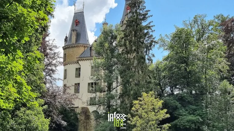 Château de Meysembourg : la silhouette néo-Renaissance au milieu des bois