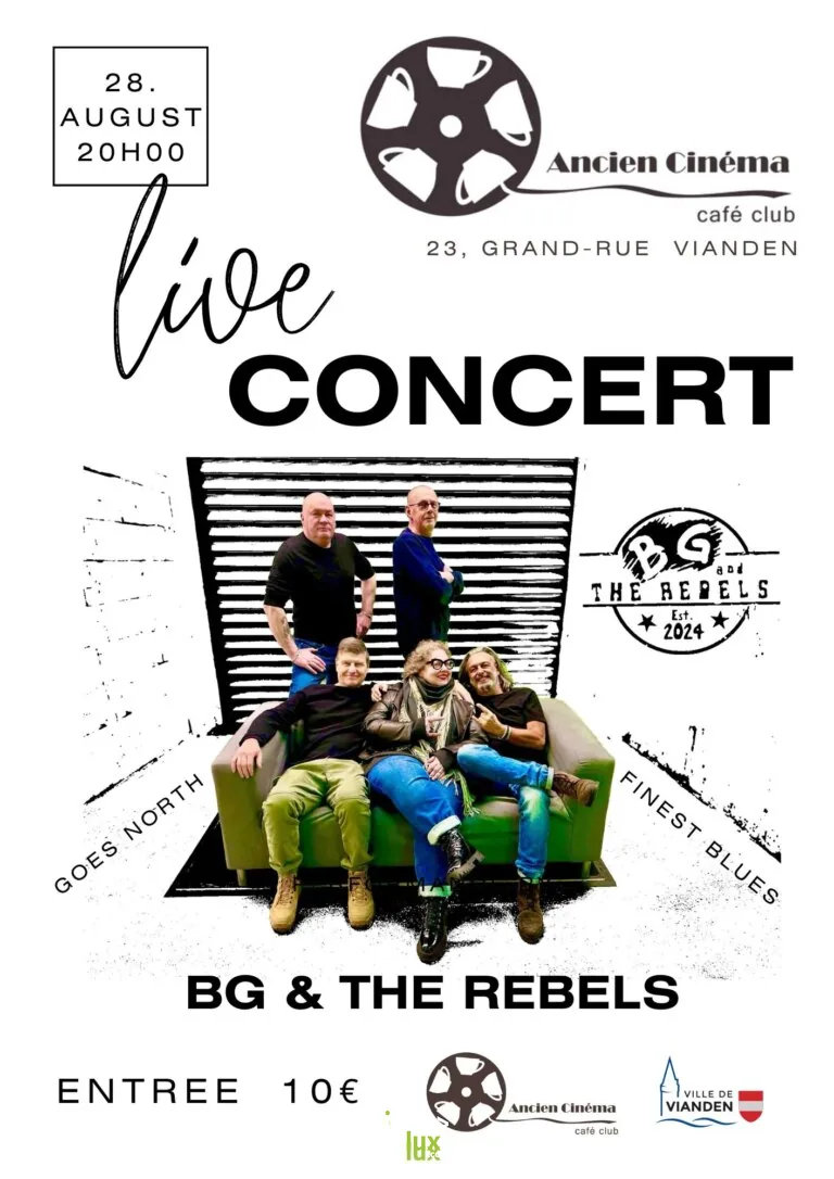 Vianden > Concert > Concert BG & The Rebels aux Vignobles de Vianden