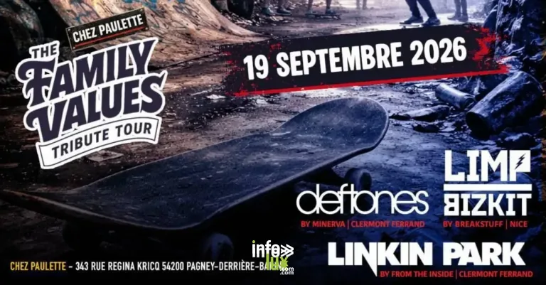 Concert - Tribute Deftones - Limp Bizkit - Linkin Park - Che à Pagney-derrière-Barine