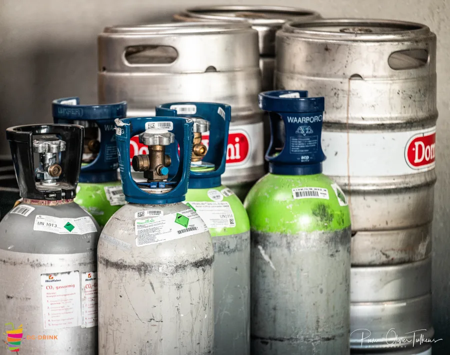 Futs de biere et bonbonnes de CO2 pour les installations horeca