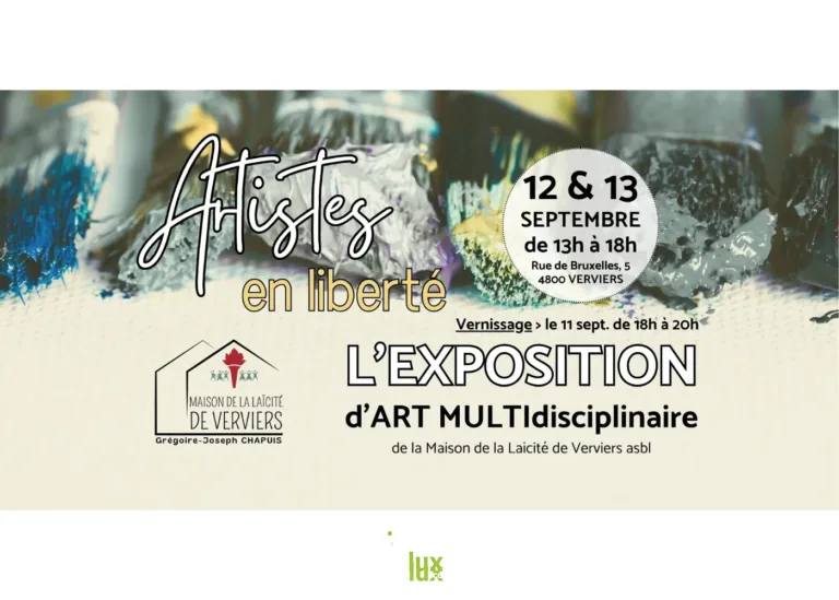 Verviers > Exposition > Exposition d’art multidisciplinaire – Maison de la Laïcité de Verviers 2026
