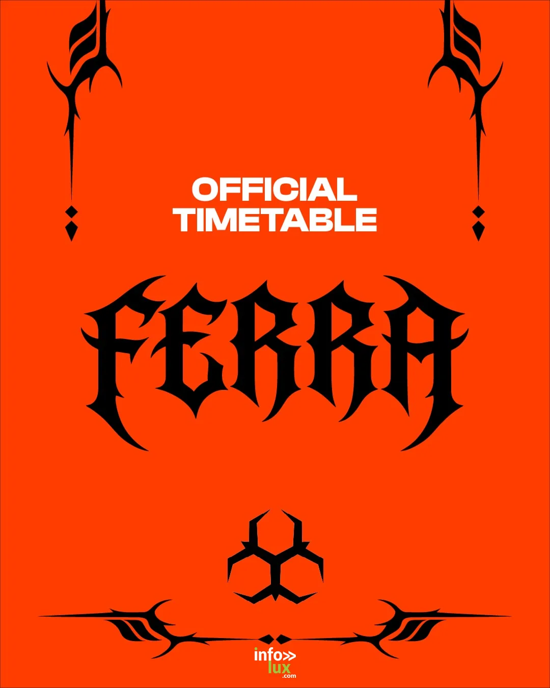 Official timetable FERRA Festival 2026