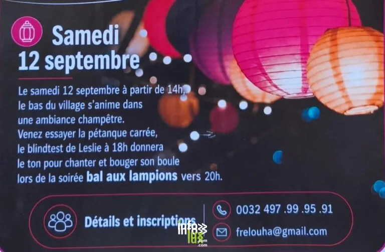 Vresse-sur-Semois > Concert > Fête de Pussemange et Bal aux lampions 2026