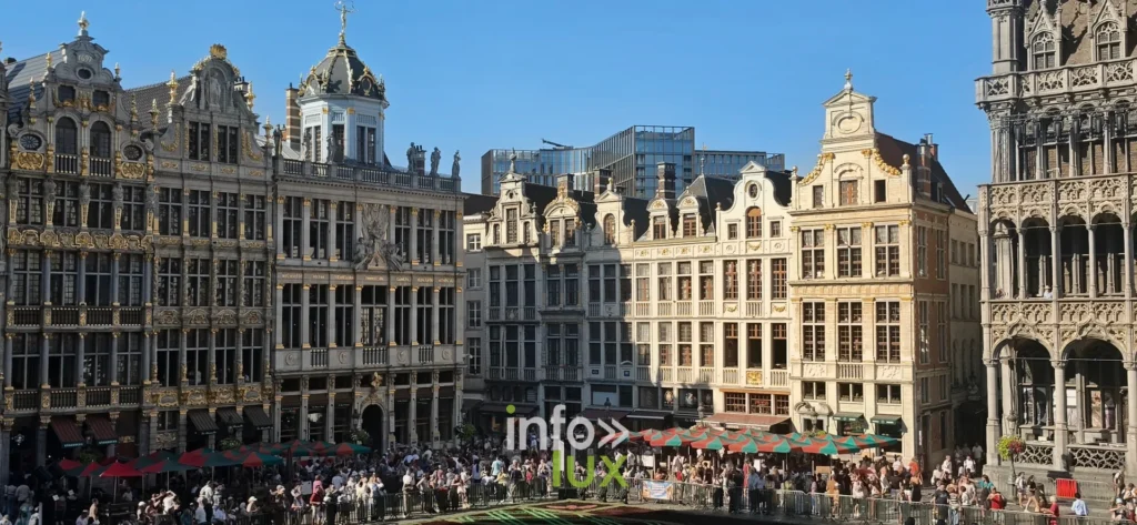 Pignons et façades baroques de la Grand-Place de Bruxelles
