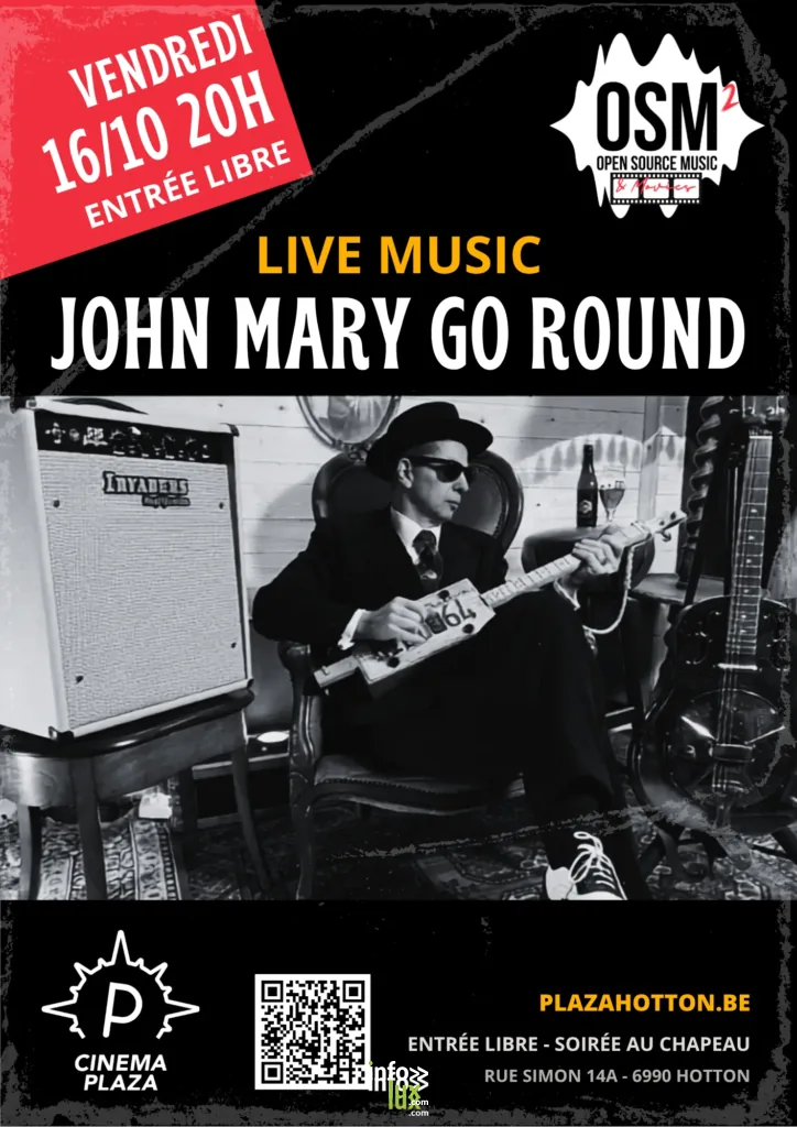 Hotton > Concert > Live Music | John Mary Go Round | Plaza Hotton - affiche