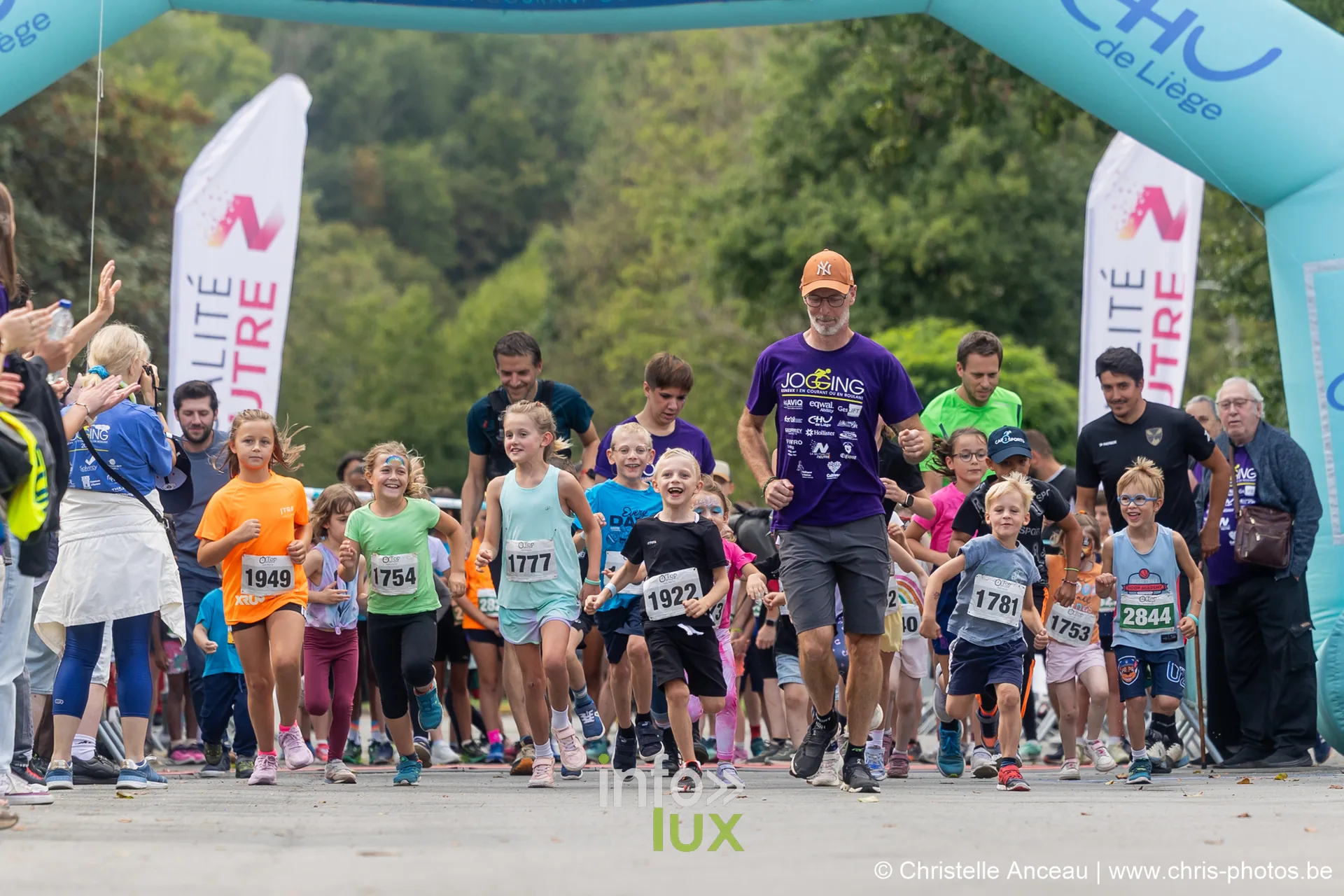 Jogging d'Esneux 2026 — Les enfants au départ de leur course