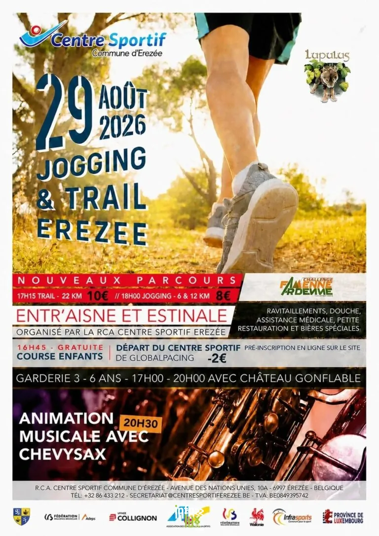 Erezée > Sport > Jogging et Trail d’Erezée – Entr’Aisne et Estinale 2026