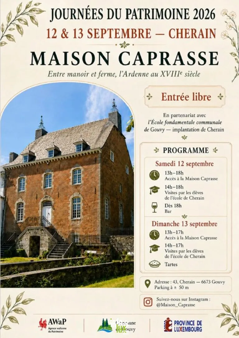 Journée du patrimoine à Cherain 2026