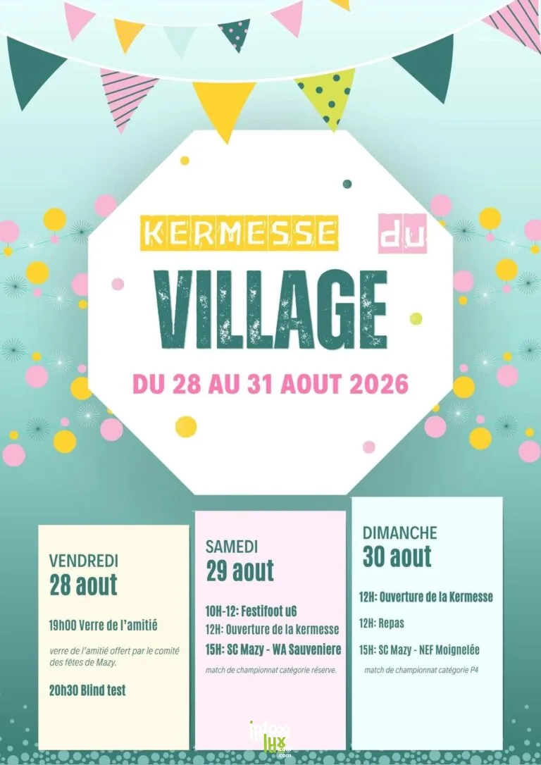 Gembloux > Fête > Kermesse du village de Mazy 2026