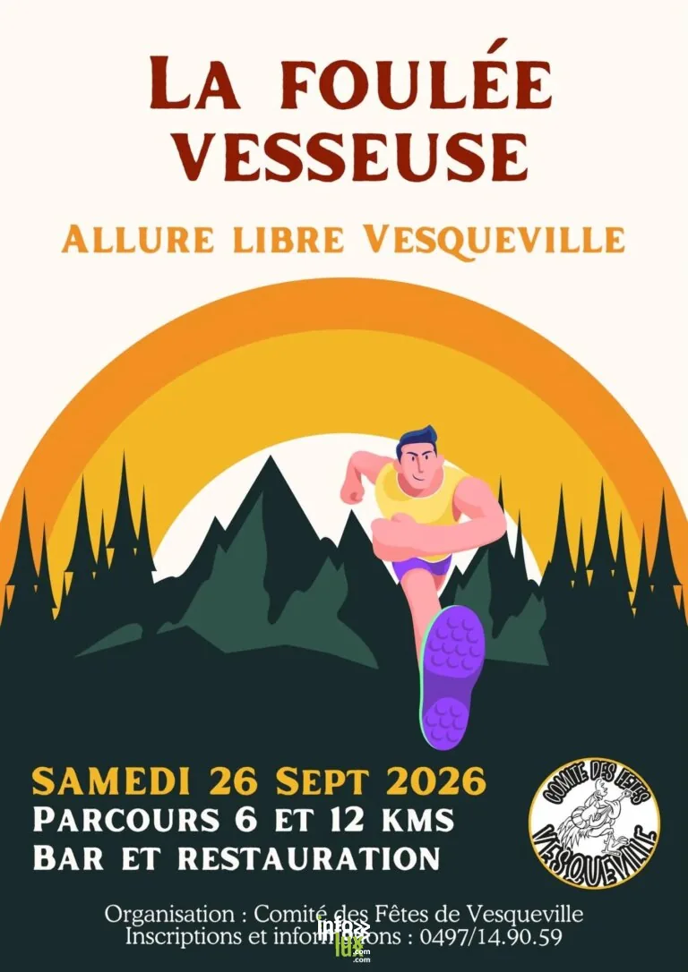 Saint-Hubert > Sortie > La foulée vesseuse 2026