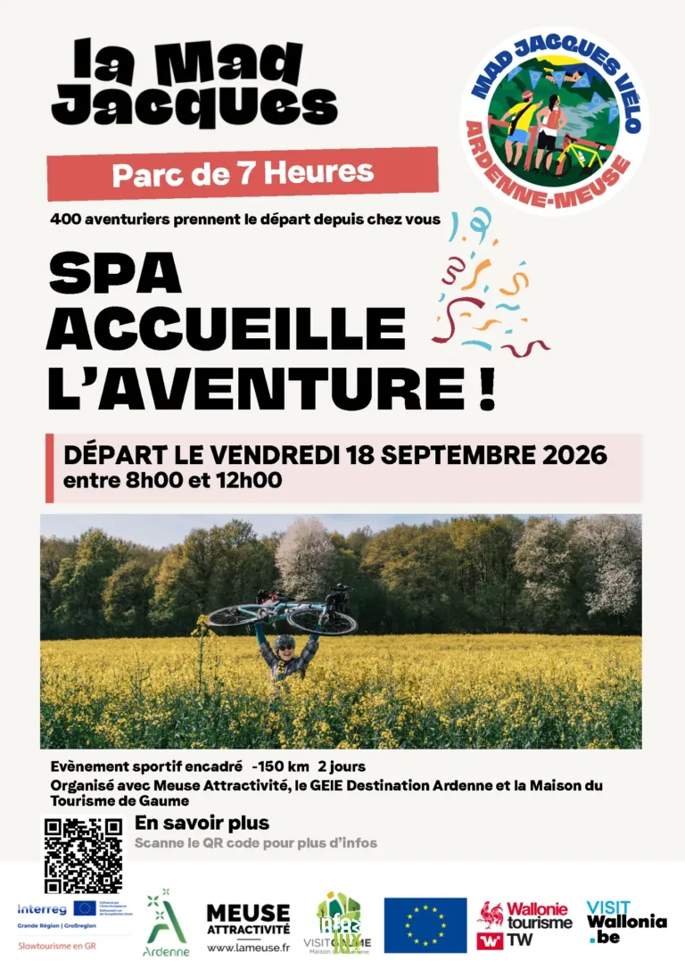 Spa > Balade > La Mad Jacques Vélo Ardenne-Meuse 2026