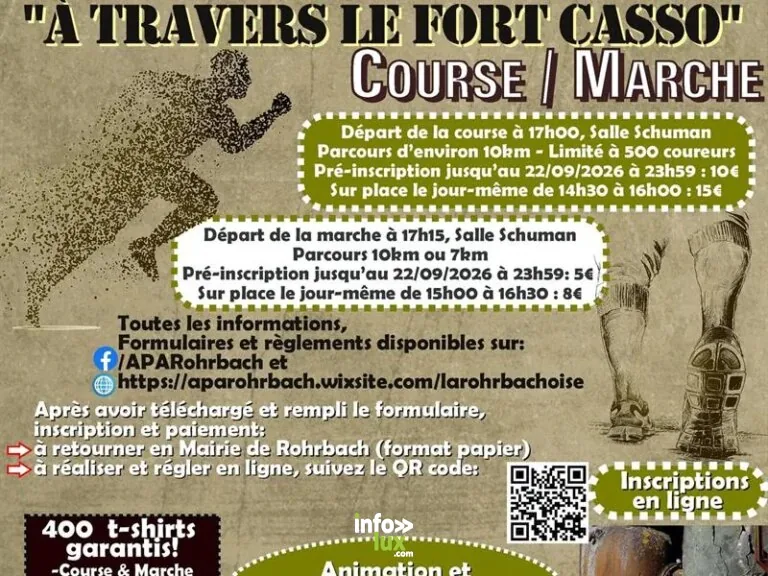 La Rohrbachoise, à travers le Fort Casso à Rohrbach-lès-Bitche