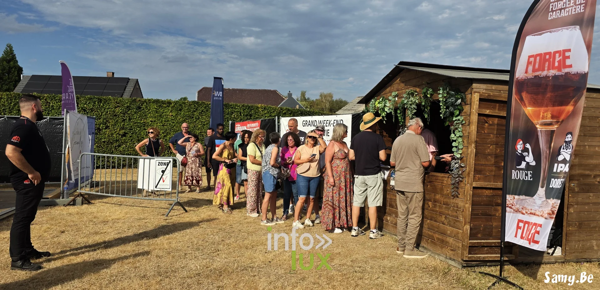 Les premiers festivaliers arrivent en début d’après-midi.