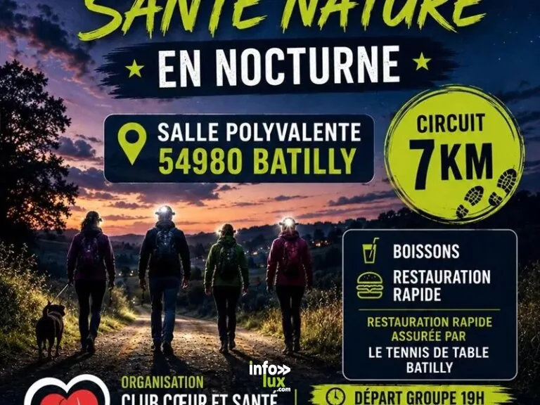 Marche santé nature nocturne à Batilly