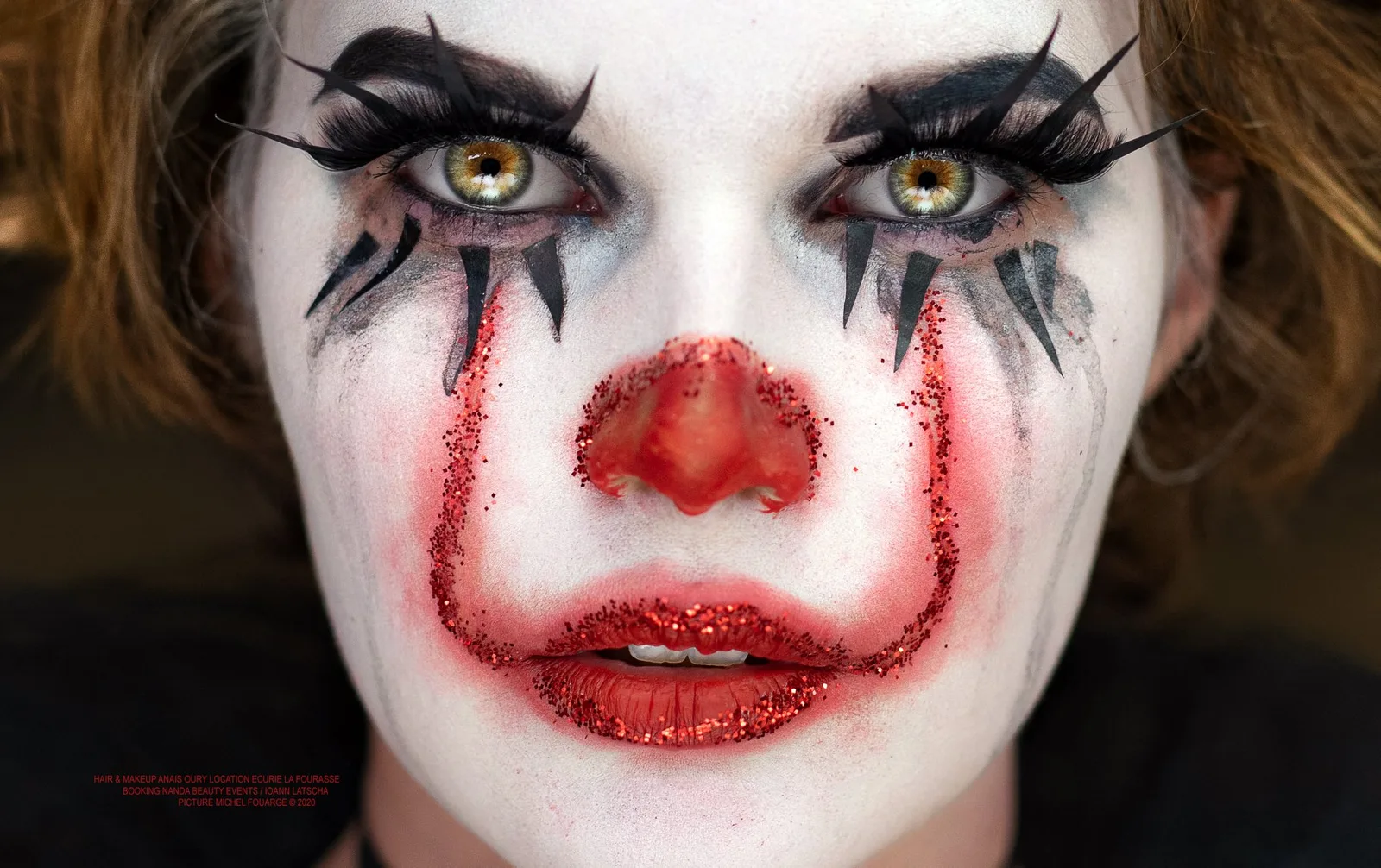 Portrait et maquillage artistique. © Michel Fouarge