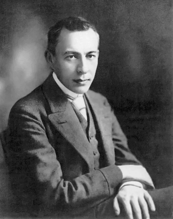 Portrait du compositeur russe Sergueï Rachmaninov, dont les Vêpres op. 37 sont données à Nobressart