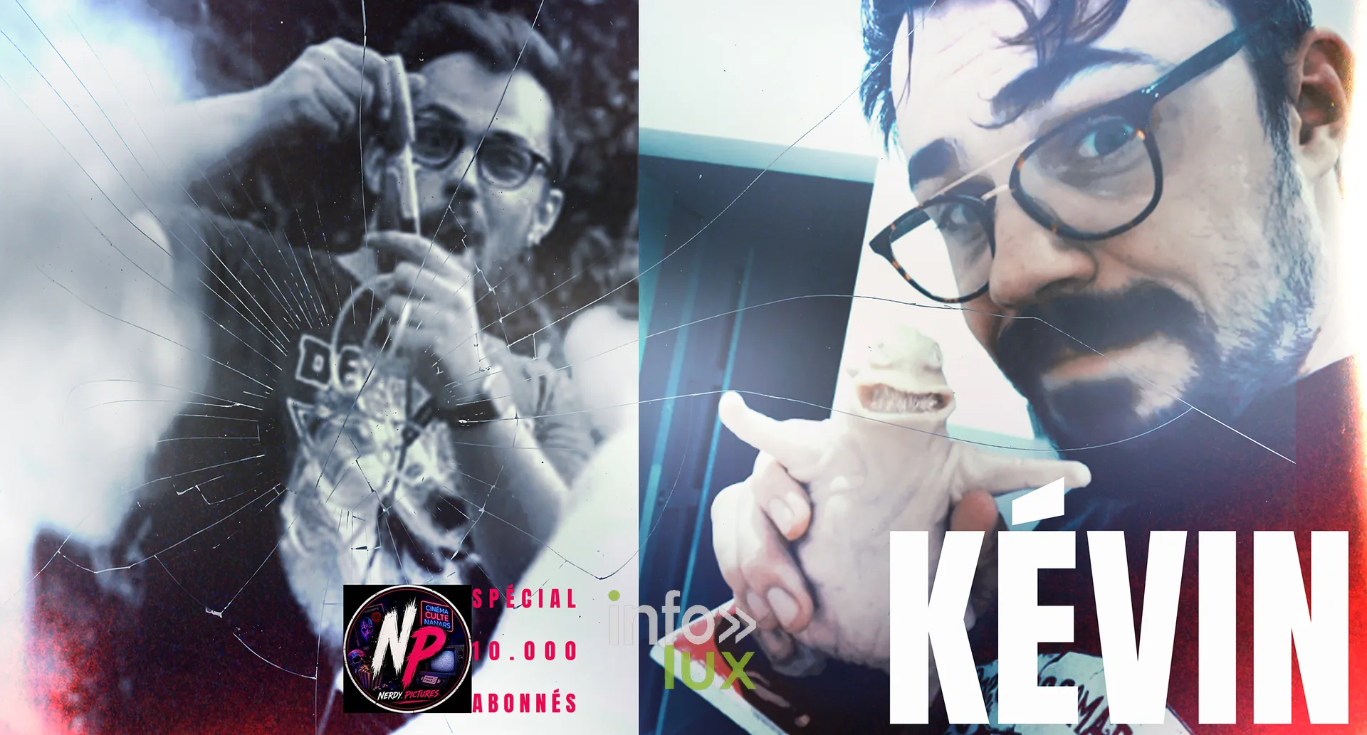 Kevin BTU, maquilleur a effets speciaux et comedien de la chaine Nerdy Pictures