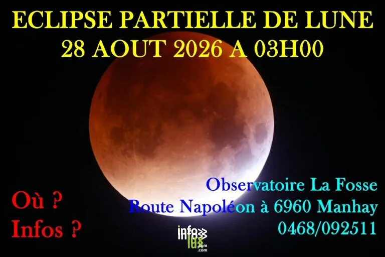 Manhay > Sortie > Observation éclipse partielle de la lune 2026