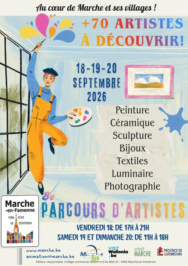 Marche-en-Famenne > Sortie > Parcours d’artistes 2026