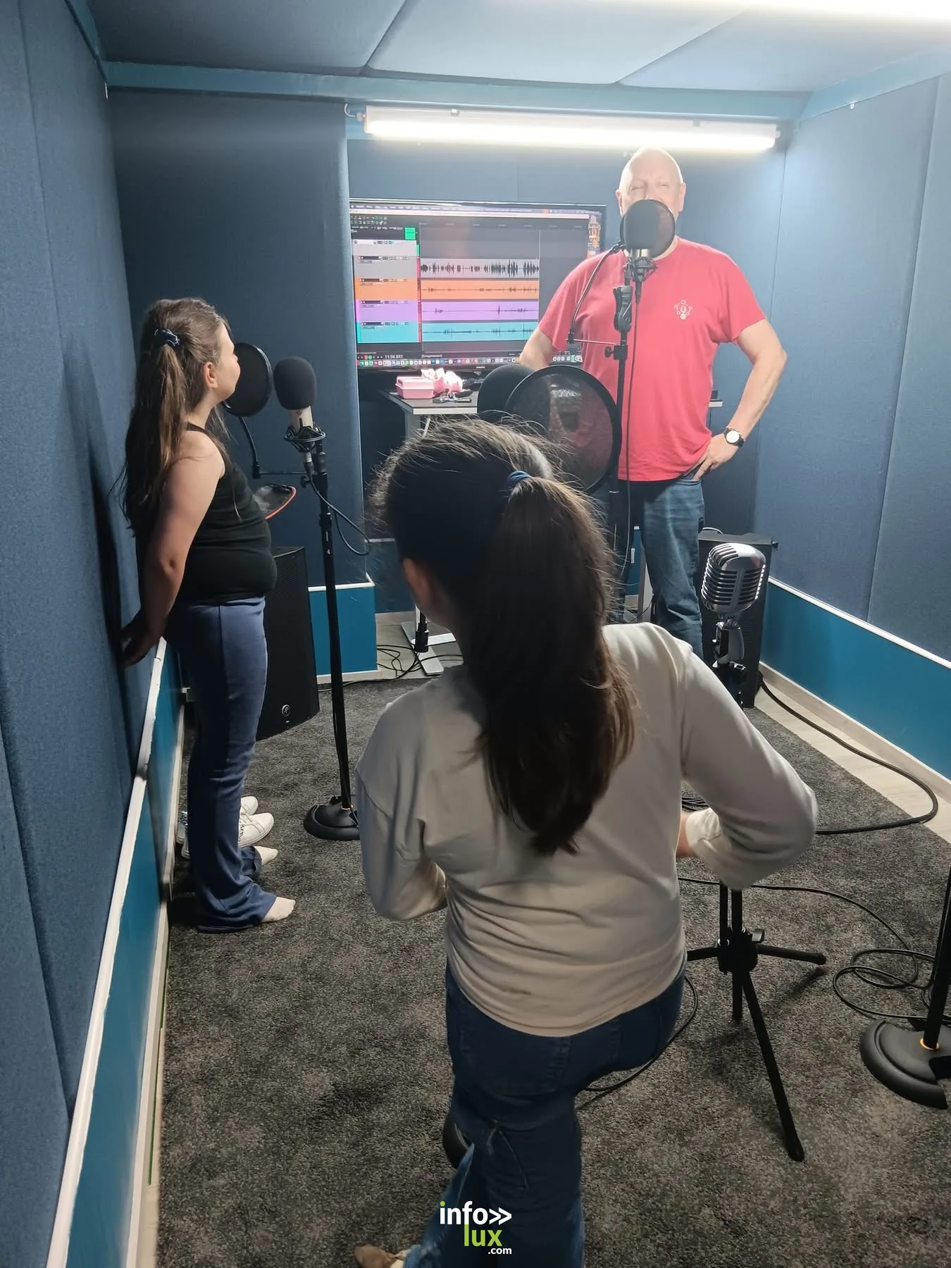 La cabine d'enregistrement du studio PodBXL