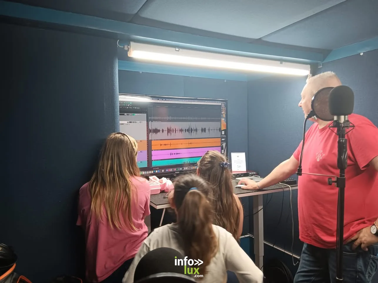 Enregistrement de l'épisode au studio PodBXL