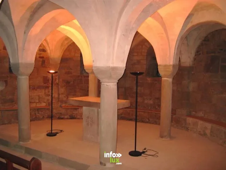 La crypte de l'église Saint-Pierre à Remiremont