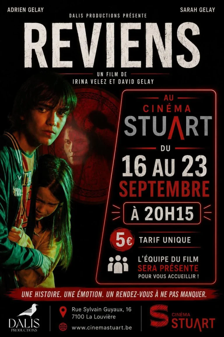 Affiche du film Reviens, projete au Cinema Stuart de La Louviere du 16 au 23 septembre 2026