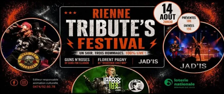 Gedinne > Festival > Rienne Tribute’s Festival 2026