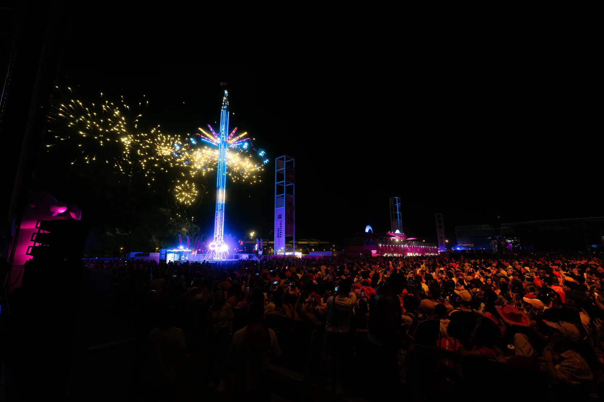 Ambiance de la deuxième journée du Rose Festival 2026 à Toulouse
