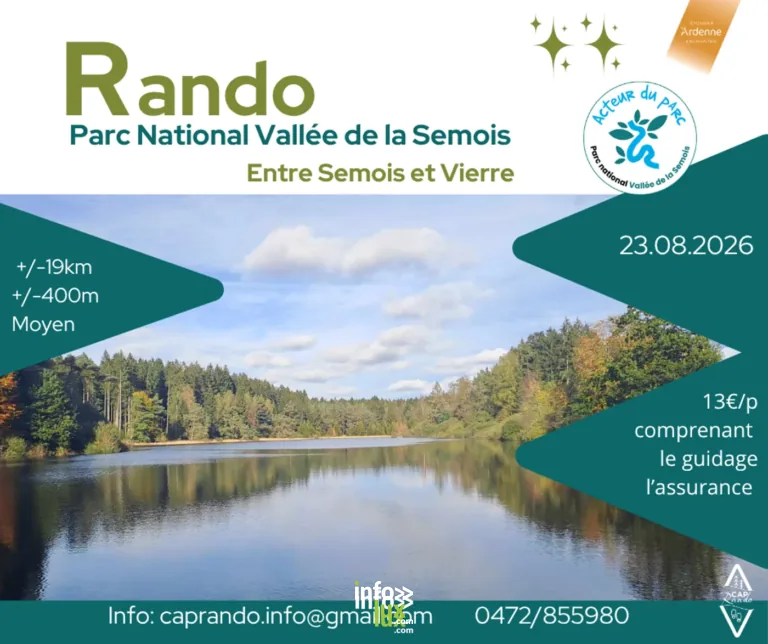 Chiny > Balade > Rrandonnée “Entre Semois et Vierre” 2026