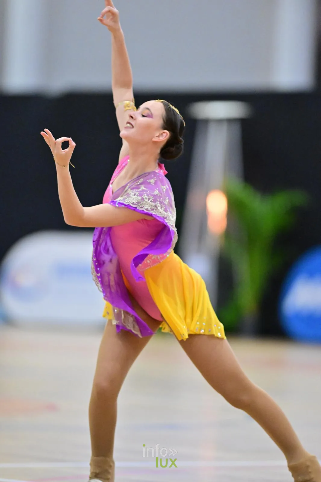 Noalyne Swysen, onze fois championne de Belgique, en pleine chorégraphie