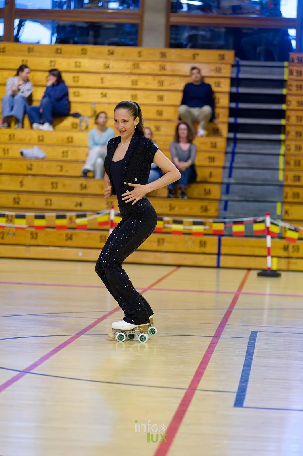 La patineuse brainoise Ysaline Fabi en solo dance lors d’une compétition