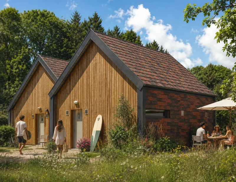 sept fontaines lodges bois vue artiste