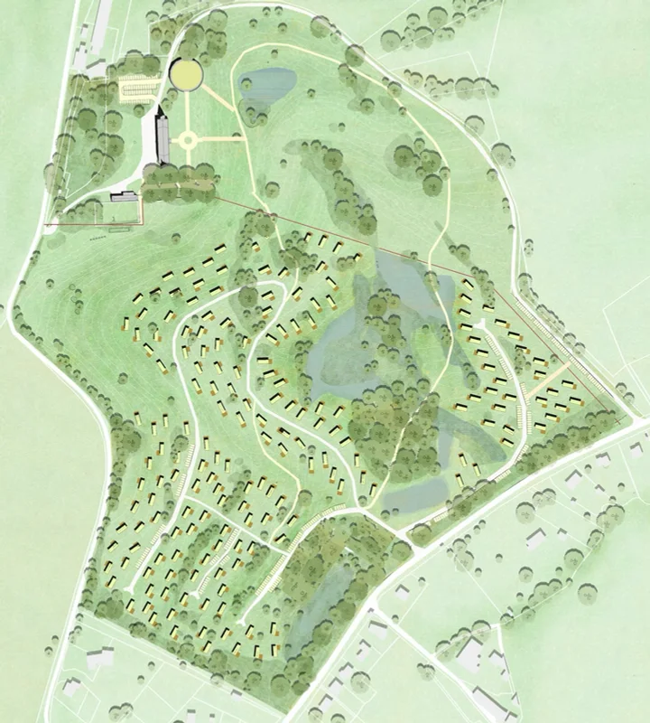 sept fontaines plan masse parc loisirs
