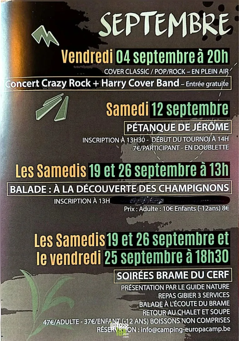 Saint-Hubert > Balade > Soirée brame du cerf avec l’Europacamp 2026
