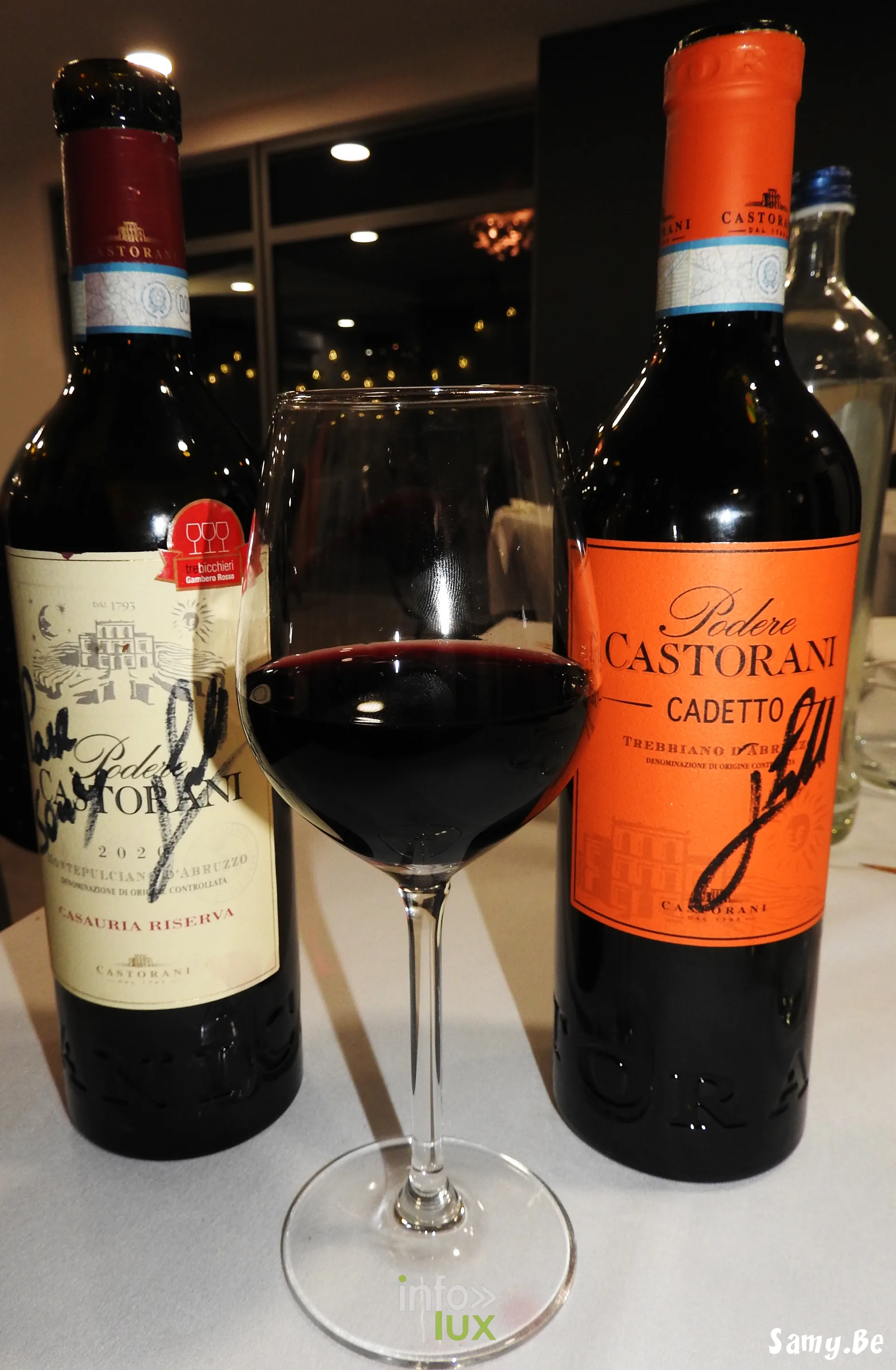 Les vins Podere Castorani, du Cadetto à l'Appassimento — Soirée dégustation des vins Jarno Trulli au restaurant Le Méridien, Strépy-Bracquegnies, le 23 août 2026