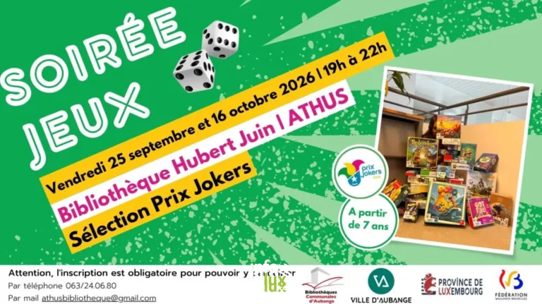 Aubange > Sortie > Soirée jeux – Sélection Prix Jokers 2026