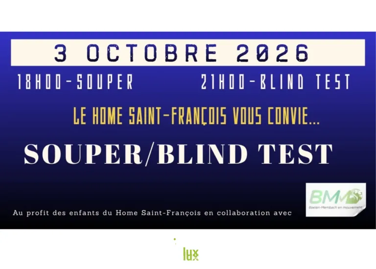 Baelen > Gastronomie > Souper/blind test au profit du Home Saint-François de Baelen 2026
