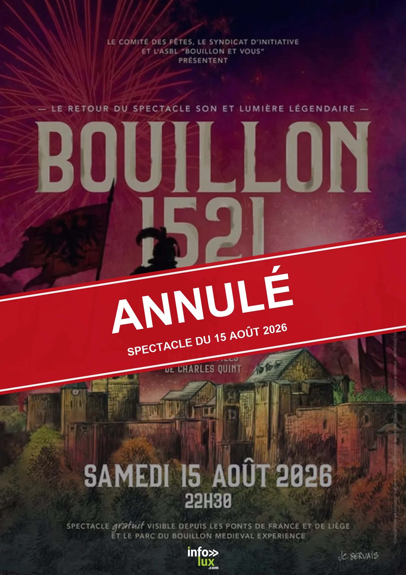 Bouillon > Spectacle > ANNULÉ : Spectacle « La Prise du Château » son et lumière 2026