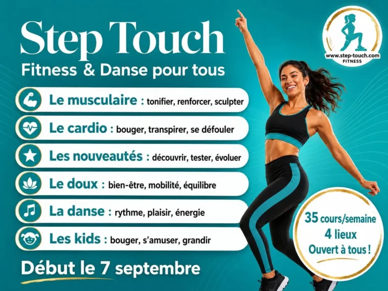 Step Touch, fitness et danse pour tous : 4 lieux en Gaume et Sud-Luxembourg, saison 2026-2027