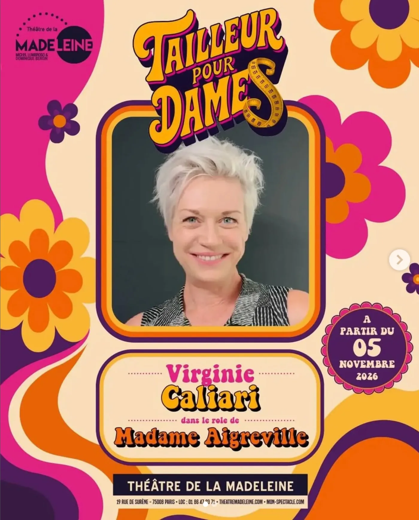 Virginie Caliari, Madame Aigreville — Tailleur pour dames