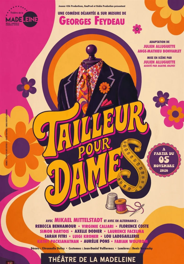 Affiche de Tailleur pour dames au Theatre de la Madeleine, des le 5 novembre 2026