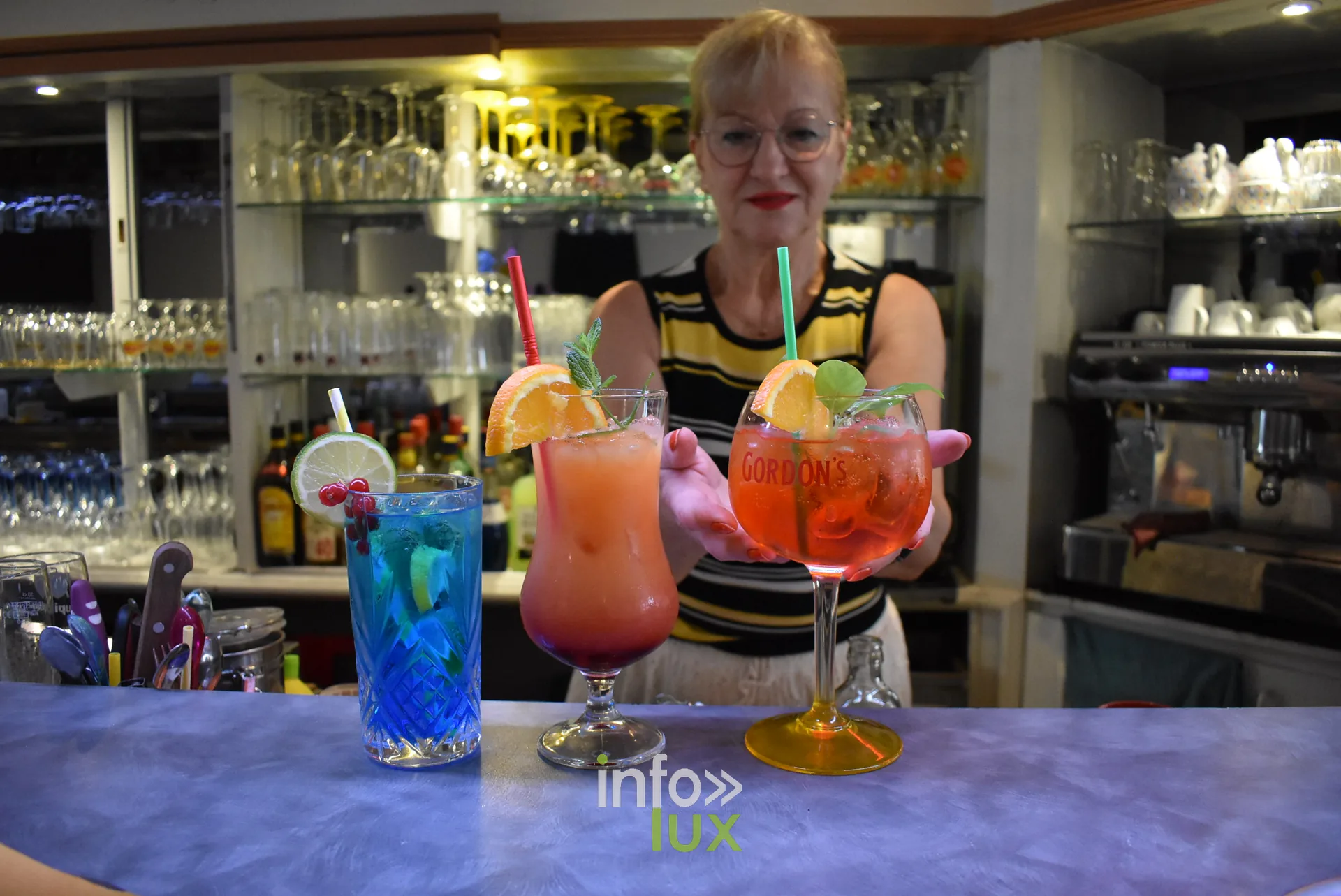 Les cocktails de la maison Cocktails prepares au bar de la Taverne Georges