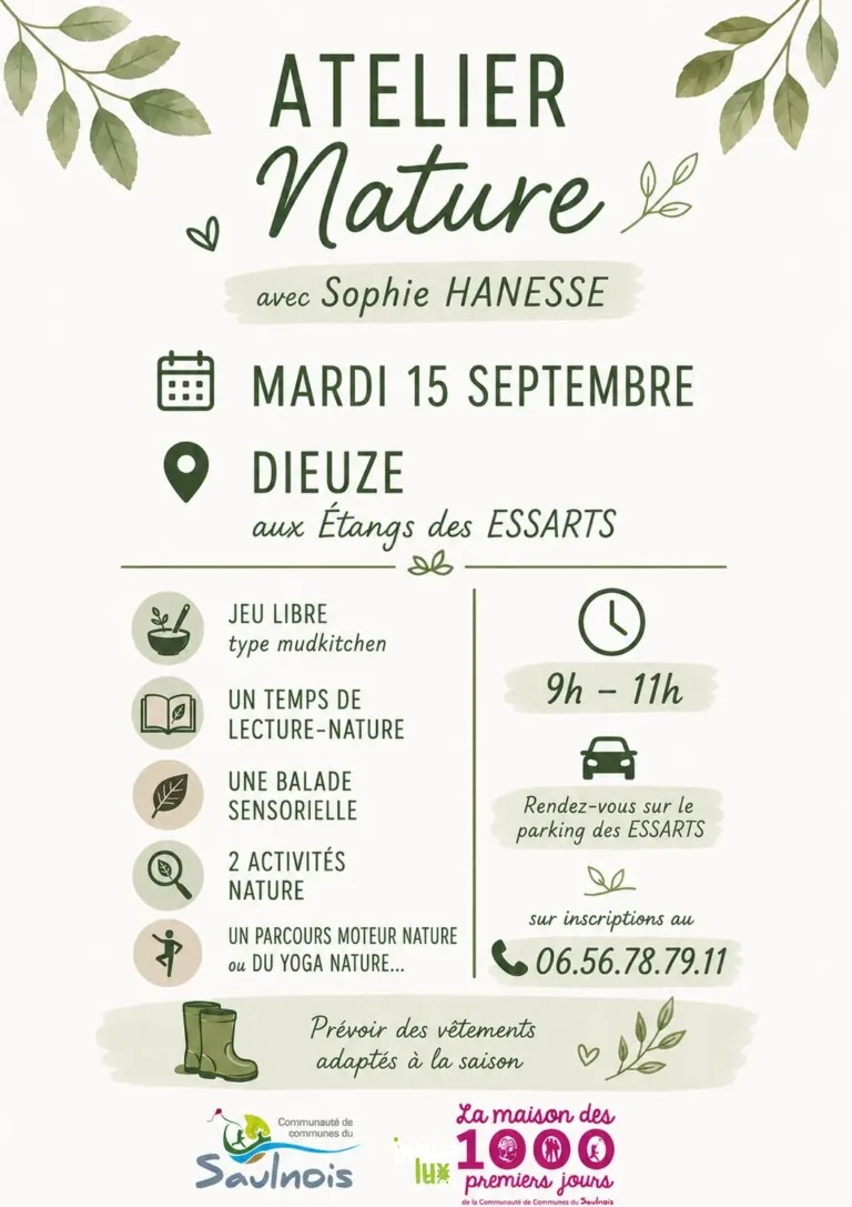 Dieuze > Jeune public & Famille > Un moment en pleine nature pour les tout-petits et leurs familles !