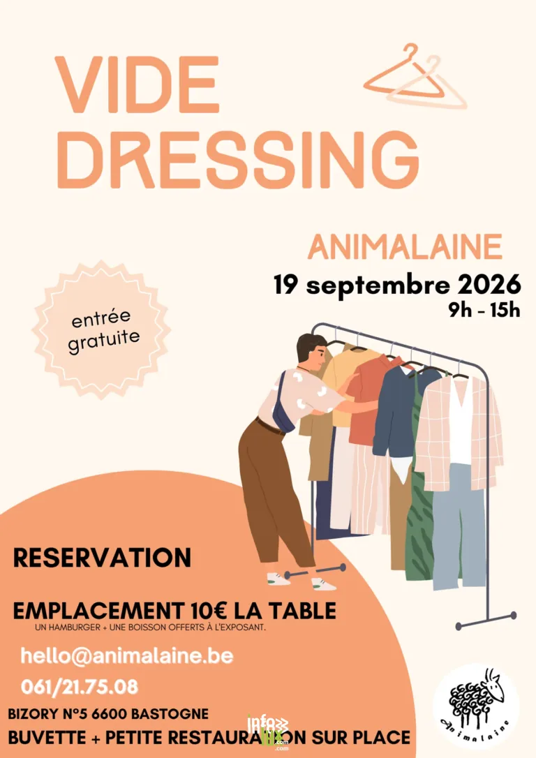 Bastogne > Sortie > Vide dressing Animalaine 2026